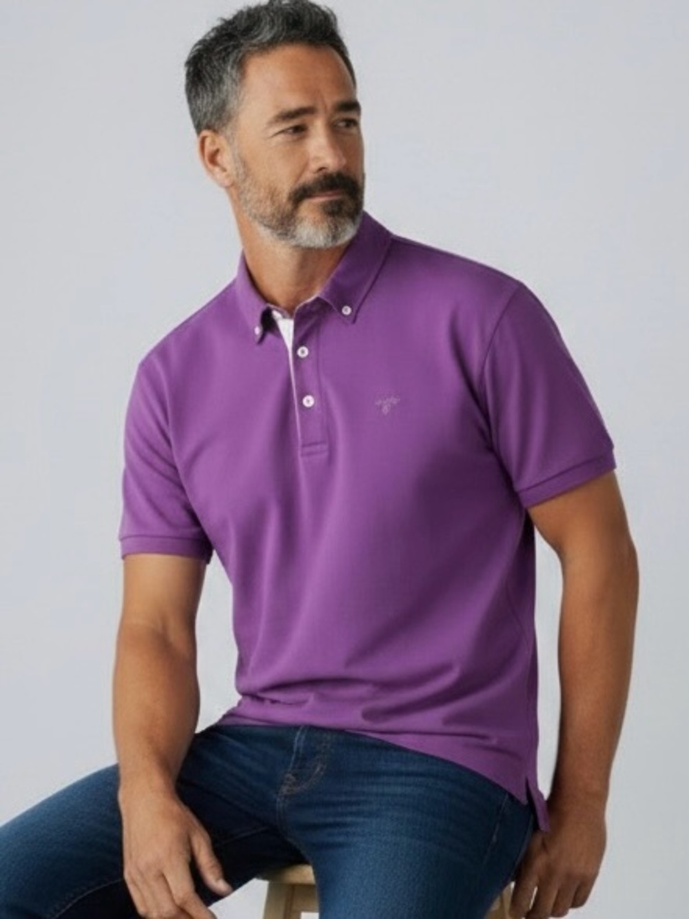 Barbour Purple Men’s Polo Shirt